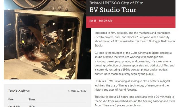 studio tours are a kind of spoken word gestural performance