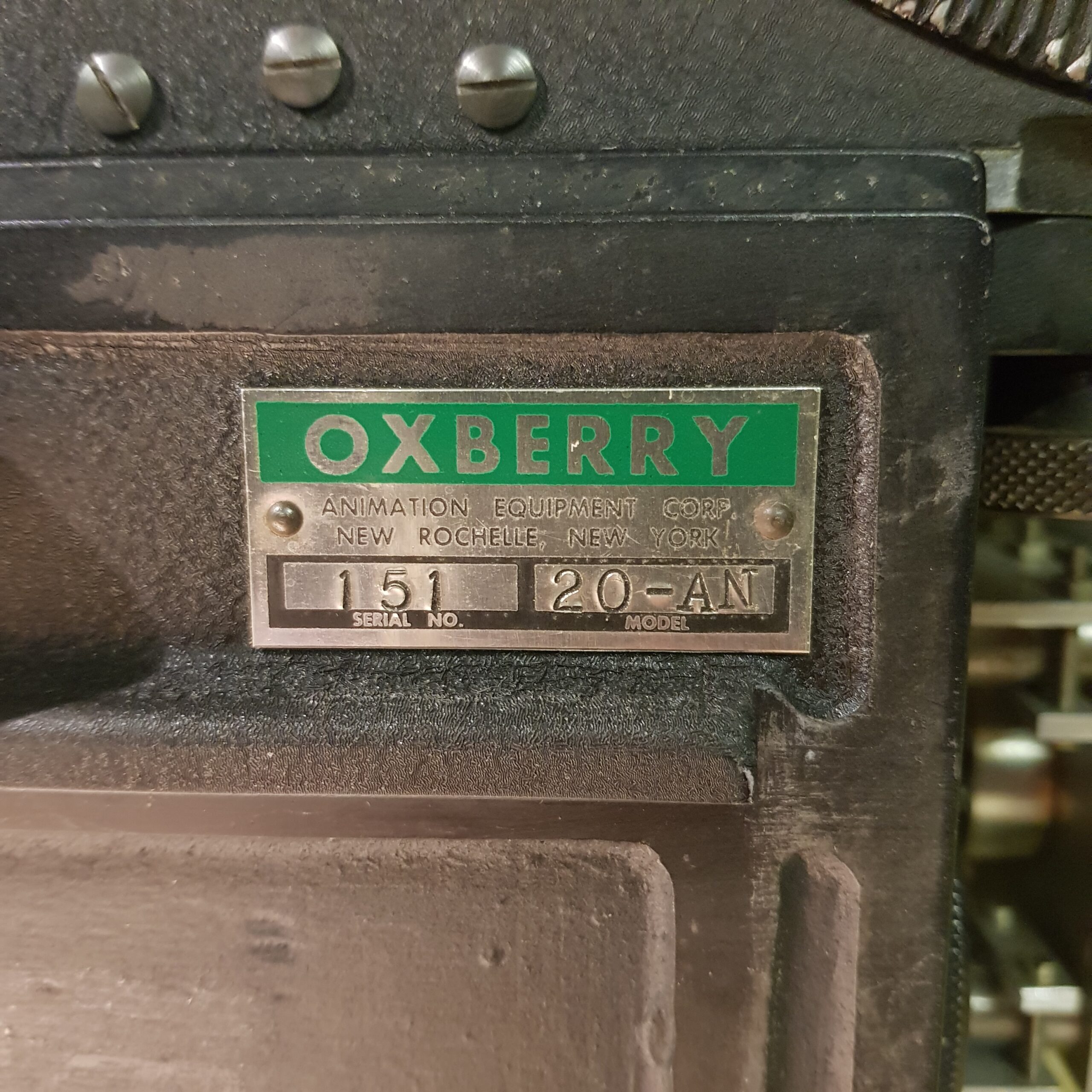 Oxberry 20-AN  / sn 151