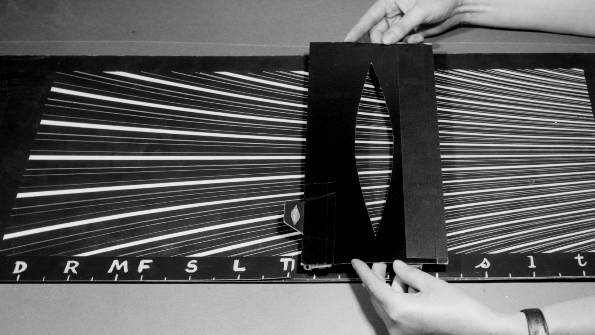Norman McLaren graphic optical sound camera restaging project